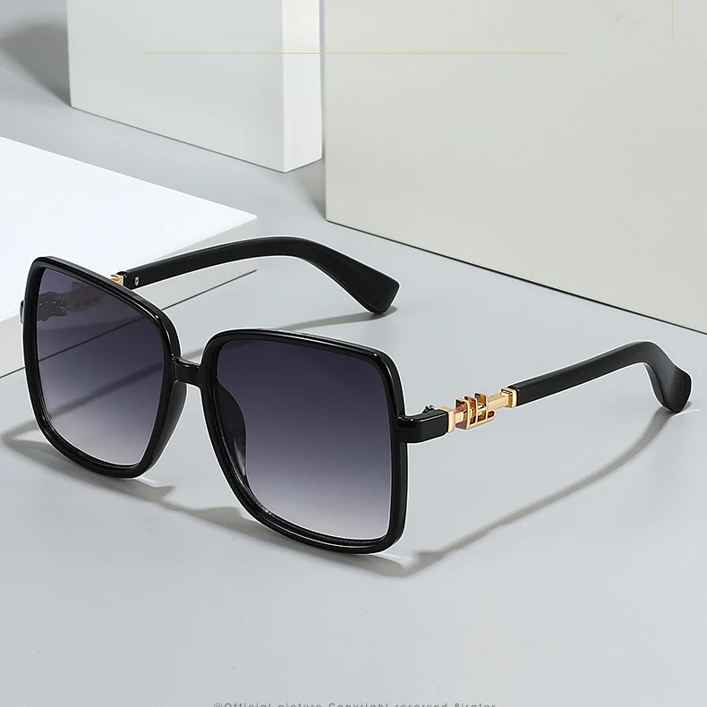 Elegant Black Square Frame Glasses