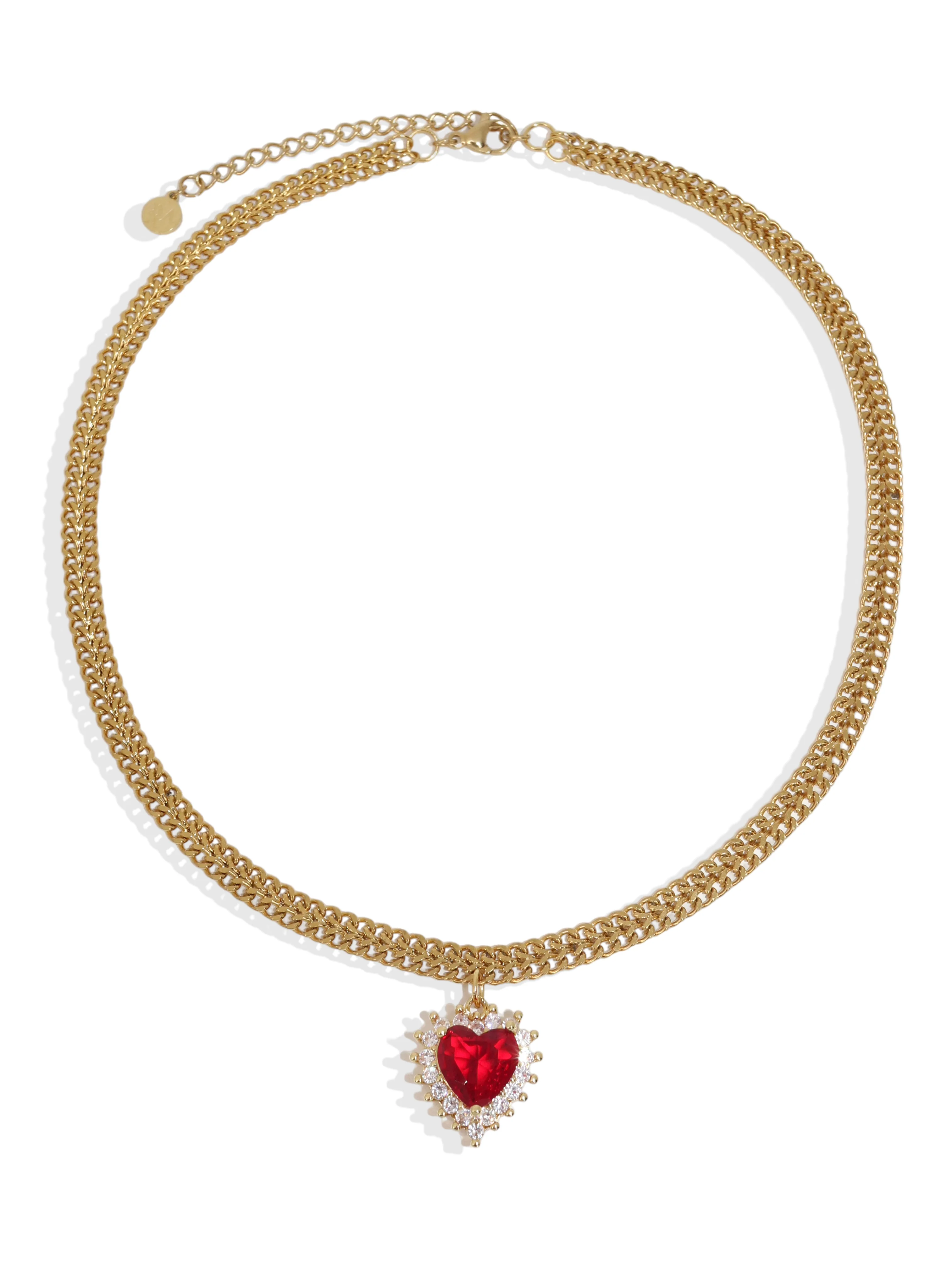 Charming Heart Pendant Necklace